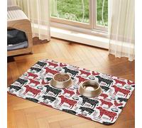 Tablero de Dardos Impreso,Tapete Impermeable para Comida de Mascotas, manteles Individuales para Comida y Agua para Perros y Gatos, tapetes de Cuero sintético para Comida.,40x60cm