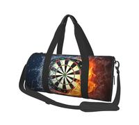 Tablero de Dardos Objetivo Hielo Fuego, Bolsa de Viaje de Gran Capacidad, Bolso Redondo, Bolsa de Viaje Deportiva, Bolsa de Mano, Bolsa de Fitness