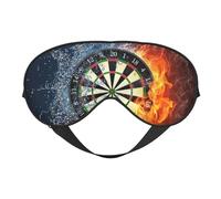 Tablero de dardos Objetivo Hielo Fuego, Cubreojos completos Antifaz bloqueador de luz Antifaz para dormir Antifaz suave con los ojos vendados Noche