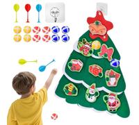 Tablero De Dardos para Niños - 42 Cm Diana con Forma De Arbol De Navidad - Juguetes De Fiesta DIY con Bolas Adhesivas,para Interior Exterior Sala De Juegos Patio Juego