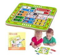 Tablero De De Automóviles - Actividades De Aprendizaje Preescolar - Salir del Garaje Fine Motor Habilidades Juguetes Sensoriales Desafiantes para El Entrenamiento De Pensamiento