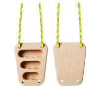 Tablero De Dedos para Escalada En Roca Portátil,2X Presas para Escalada En Roca - Kit De Entrenamiento De Madera con Ejercitador De Dedos para Gimnasio, Rehabilitación Y Exterior - Hombres Y Mujeres