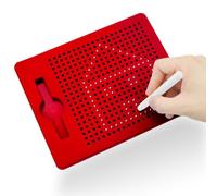 Tablero de dibujo con bolas de acero magnéticas, tableros de dibujo magnéticos, juego magnético para niños, tablero mágico con bolígrafo, tablero de dibujo con bolas de acero