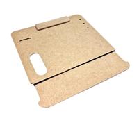 Tablero de dibujo de viaje MDF con bolígrafo magnético elástico y pincel de madera, portapapeles con asa, para pintura, bocetos y dibujo, estudio, clase de arte y oficina, marrón natural, moderno