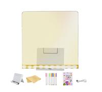 Tablero de dibujo iluminado para niños, bloc de mensajes de escritura con enchufe USB, tablero de luz LED borrable con marcadores, para niños y niñas, escuela, sala de estar, hogar, lugar de trabajo