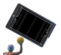 Tablero de dibujo LCD - Tableta táctica de balonmano de 16 pulgadas | Herramienta de entrenamiento con pelota acuática | Tablero de escritura de estrategia portátil, portapapeles de entrenador de balo