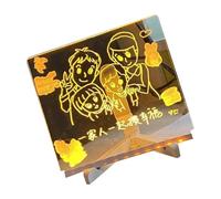 Tablero de dibujo LED acrílico transparente con luz para notas, notas iluminadas para niños, manualidades, proyectos, bocetos, mensajes brillantes