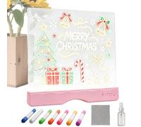 Tablero de dibujo LED para niños recargable con marcadores | Tablero de luz LED con 13 efectos para avión, coche, viajes, hogar, aula, escuela, niños y niñas