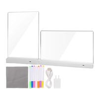 Tablero de dibujo LED para niños | Suministros de dibujo de 1200 mAh, tablero de escritura acrílico LED, para niños, niñas, preescolares, jardín de infantes, aula, oficina en casa, escuela, sala de ju