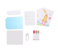 Tablero de dibujo LED para niños, tablero de garabato acrílico iluminado borrable recargable con soporte, incluye 6 papeles, 7 bolígrafos, 4 modos de luz y luz nocturna