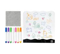 Tablero de dibujo LED - Tableta de escritura recargable con marcadores | Panel de luz LED con 9 efectos de luz para niñas, niños, aulas