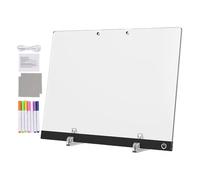 Tablero de dibujo luminoso - Bloc de garabatos, luz de 7 colores, bandeja luminosa para niños, de luz para de cumpleaños, reunión, hogar, escuela, aula, guardería, niño