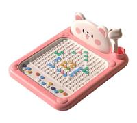 Tablero de Dibujo Magnético con Diseño de Oso y Estilo Shiba en Punto, Perfecto para Niños Pequeños, con Bolígrafo Magnético, Juguete Educativo Montessori Portátil para Primeros Aprendizajes