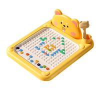 Tablero de Dibujo Magnético con Diseño de Oso y Estilo Shiba en Punto, Perfecto para Niños Pequeños, con Bolígrafo Magnético, Juguete Educativo Montessori Portátil para Primeros Aprendizajes