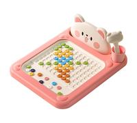 Tablero de Dibujo Magnético con Diseño de Oso y Estilo Shiba en Punto, Perfecto para Niños Pequeños, con Bolígrafo Magnético, Juguete Educativo Montessori Portátil para Primeros Aprendizajes