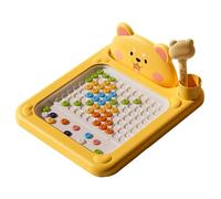 Tablero de dibujo magnético de dibujos animados, arte de puntos magnéticos con cuentas de puntos, folletos con patrón, bolígrafo, tablero de garabato, juguetes educativos para niños pequeños, regal