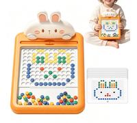 Tablero de dibujo magnético para niños Juego de aprendizaje preescolar para | Pizarra magnética para pintar puntos y niñas, hogar, hogar, escuela, viajes, vacaciones,