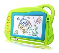 Tablero de Dibujo Magnético Tableros Mágicos para Niños, Tamaño de Viaje Colorido Tablero de Escritura Magnético Mágico Tablero de Dibujo Juguete Creativo para 3 4 5 Años, Verde