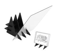 Tablero de dibujo óptico - Tablero de trazado de proyección de 7,09 x 3,94 pulgadas, dibujo de proyección, herramienta de trazado de dibujo ajustable en múltiples ángulos para estudio, educación