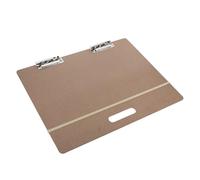 Tablero de dibujo portátil de madera de 46 x 36 cm, tablero ligero con asa, clip de metal y correa para bocetos al aire libre, actividades artísticas, proyectos escolares e inspiración creativa