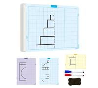 Tablero de dibujo simétrico para niños, juguete de dibujo educativo borrable, conjunto de actividades de entrenamiento de concentración, herramienta de arte de aprendizaje creativo para niños y niñas,