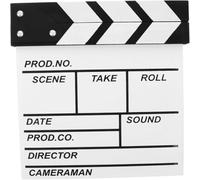 Tablero de director de madera para filmación, equipo de teatro, accesorio de cámara para hacer videos de películas en casa, equipo profesional duradero para mejoras del hogar, uso diario y