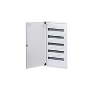 Tablero de distribución empotrado - 5 líneas - Acero blanco - 5x18 módulos KL-35684