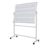 Tablero de enseñanza ajustable de doble cara para personal de música, pizarra blanca de borrado en seco para escuela en casa, ángulo ajustable para lecciones de música