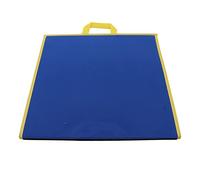 Tablero de Enseñanza Portátil de Fieltro de Doble Cara, Tablero de Franela Plegable para Actividades de Aprendizaje Preescolar, Ideal para y Maestros, 17,3 X 17,1 Pulgadas (Azul Negro)