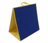 Tablero de Enseñanza Portátil de Fieltro de Doble Cara, Tablero de Franela Plegable para Actividades de Aprendizaje Preescolar, Ideal para y Maestros, 17,3 X 17,1 Pulgadas (Azul Verde)