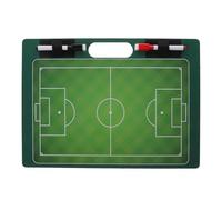 Tablero de Entrenador de Fútbol Portátil y Compacto de PVC Verde | Equipo de Entrenamiento, Diseño Ligero y Resistente, para Competición y Sesiones Tácticas, Formato Manual