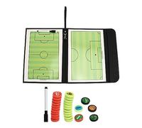 Tablero de entrenamiento de fútbol magnético plegable portátil con 27 piezas de ajedrez y rotulador para sesiones de entrenamiento y estrategias de día de juego