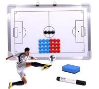 Tablero de Entrenamiento de fútbol Pizarra Blanca magnética de fútbol de 17 7 x 12 Tablero de de borrado en seco Colgante Tácticas de Estrategia de Entrenamiento para enseñanza y Plan de Juego