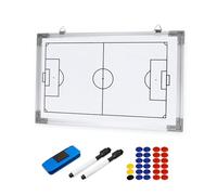 Tablero de Entrenamiento de Fútbol, Pizarra de Fútbol para Entrenadores con Rotulador, Borrador y Piezas de Ajedrez Magnéticas