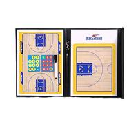 Tablero de Entrenamiento, Entrenador de Entrenador de Voleibol de fútbol Entrenadores de fútbol portapapeles Kit portapumo magnético con Equipo de Entrenamiento Insertar con lápiz (Baloncesto)