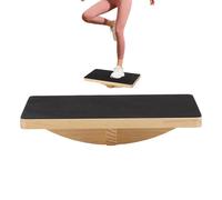 Tablero de Equilibrio de Madera | Antideslizante Portátil De Madera,Tabla De Estabilidad Para Pies Fortalecedor De Tobillos,Para Mujeres Yoga Pilates Rehabilitación Entrenamiento Ejercicio Casa Oficin