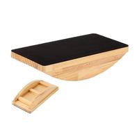 Tablero De Equilibrio De Madera - Material Madera 29,5x14,5x6,5cm | Cojín Estabilidad Refuerzo Central | Entrenador Tobillo Ejercicios Equilibrio | Bandeja Oscilante Para Entrenamiento Fitness Y