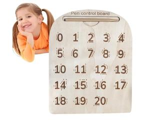 Tablero de escritura del de madera - Juego de aprendizaje de números y letras, herramienta educativa | Imprescindible para la clase de guardería, herramienta para niños a part