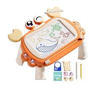 Tablero de escritura magnético para niños, tablero de dibujo magnético, con 2 bolígrafos, juguete educativo multifuncional, tablero de dibujo de tamaño de viaje para un