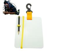 Tablero De Escritura Subacuático: Ahorro De Espacio, Pizarra De Escritura Para Buceo, Clip Giratorio Impermeable, Tablero De Registro Para Buceadores | Equipo De Expedición De Entrenamiento De Buceo,
