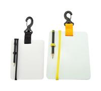 Tablero De Escritura Subacuático: Pizarra Con Clip Giratorio, Bloc De Notas De Comunicación De Buceo, Tableta De Notas De Buceo, Equipo De Marcado Reutilizable Para Práctica De Deportes Acuáticos, Lec