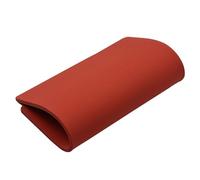 Tablero de espuma de esponja Lámina de espuma silicona roja resistente a la abrasión, tapete caucho for transferencia prensa calor, 1 pieza(330x145x4mm)