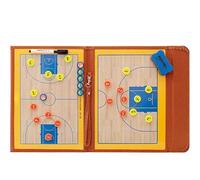 Tablero de estrategia táctica magnético baloncesto portátil, tablero marcadores entrenamiento borrado en seco, kit portapapeles for entrenadores con jugador y bolígrafo(Basketball)