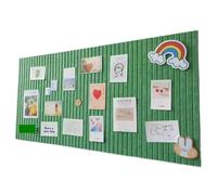 Tablero De Exhibición Fotos For Trabajos Escolares, Boletín Mensajes, Pegatinas Pared Fieltro Grueso, Fondo Decorativo, Carteles DIY, 3 Uds para Fotos(Jewelry Green,40x60cm)