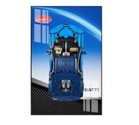 Tablero de exhibición para Lego Technic Bugatti Chiron 42083 para modelo, marco de exhibición de coleccionista de coches de carreras, acrílico duradero compatible con supercoches Lego, regalo para