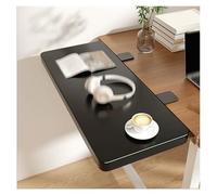 Tablero de extensión de encimera, bandeja extensora de escritorio plegable, extensión de borde con abrazadera, extensor de alféizar de ventana for plantas de interior(Black,20x60cm (7.9x23.6in))