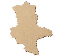 Tablero de fibra de densidad media de Sachsen-Anhalt - Tamaño 5 - 50 cm, individualmente o en paquetes de 10, 25, 50 y 100 unidades. Para manualidades y pintar. Paquete de: 100 unidades, altura: 33 cm