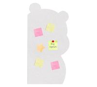 Tablero de fieltro de corcho, tablones de anuncios para paredes,Paneles de chinches en forma de oso Azulejos de pared de fieltro - Portafotos estético, cartelera de pared para decoraciones de tarjetas