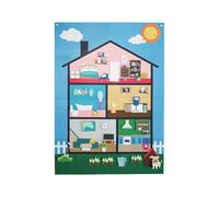 Tablero de fieltro de historia, Children's Interactive Felt Wall Set, Reusable Sensory Learning Game for Preschool, Kindergarten, Nursery, Classroom, and Home (edades 3+), 40,94 x 29,53 pulgadas