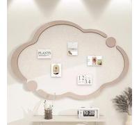 Tablero de fieltro de nube, alternativa al tablero de corcho, decoración de pared autoadhesiva, para fotos de bricolaje, panel de anuncios de visión para el hogar y la escuela (camello, 50 x 80 cm)